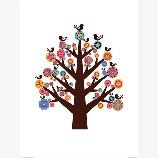 Pyramid Kunstdruk Valentina Ramos - Tree of Flowers 60x80cm Divers