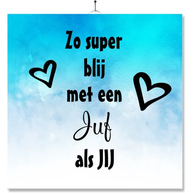 MC Living Tegel Met Opdruk | Geschenk | Kado | Zo super blij met een jud als jij Multi-Color