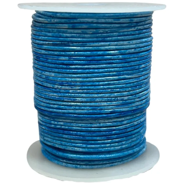 Ruben Robijn Leren koord rol 1,5mm 50m blauw