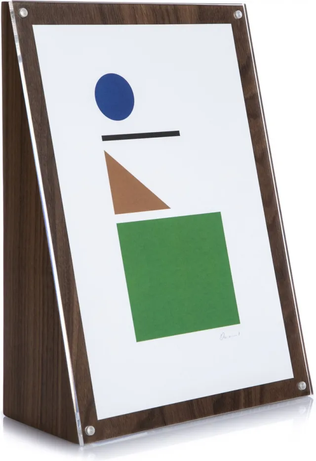 XLBoom Angolo Fotolijst 30x21cm Walnut - Fotolijst uit hout - Beschikbare kleuren: WHITE / BLACK / WALNUT - Design fotokader BRUIN