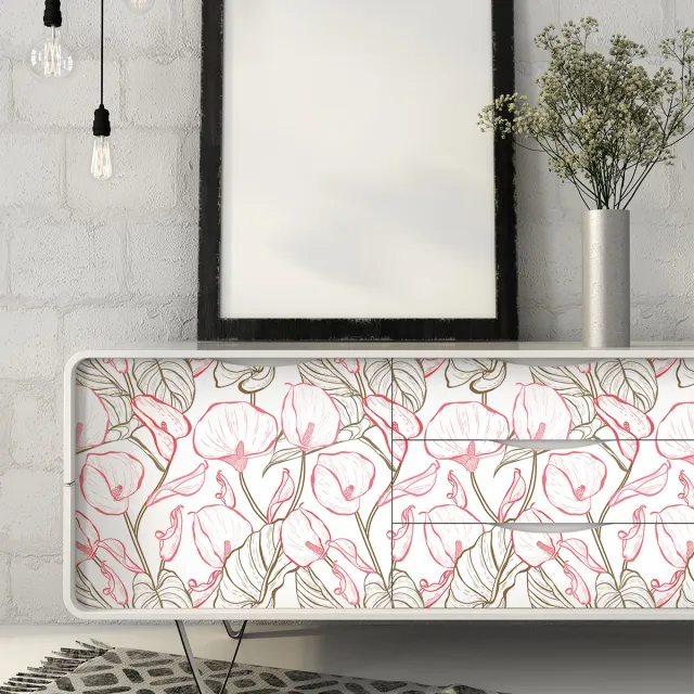 Ambiance Sticker Tropische Kinzika meubelsticker, 40 x 60 cm Multi color