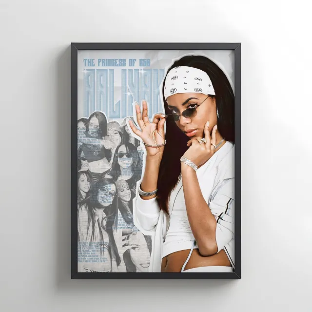Lxry S.G.C Aaliyah poster zwart