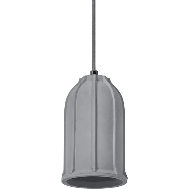 Osram DECOR Concrete Sim betonnen hanglamp, 115 mm, in donkergrijs, met metalen en betonnen behuizing, voor moderne binnenverlichting, flexibele armatuurkeuze dankzij de E27 fitting