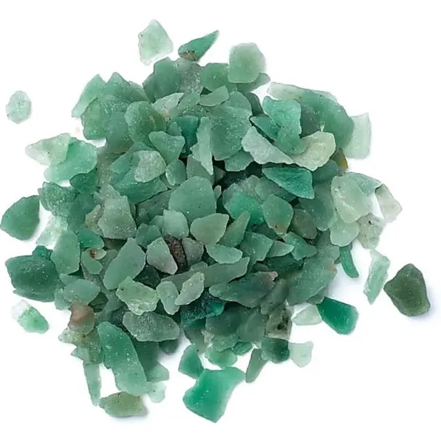 Mani Bhadra Groene Kwarts Chips - Afmetingen ±0.5-1.5 cm - Pot ±700 gram