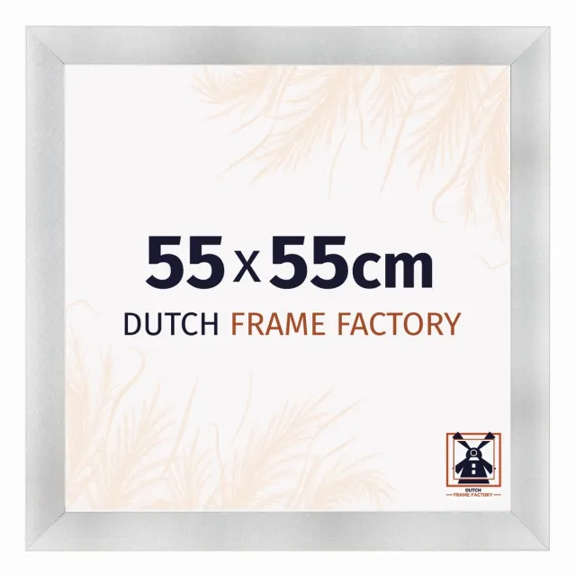 Dutch Frame Factory Fotolijst 55x55 cm - MDF - Aluminium Geborsteld - Praag