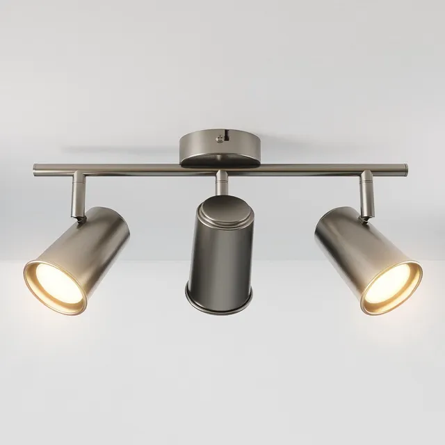 HOFTRONIC Riga LED Plafondspot 3 Lichts GU10 - RVS - Spotje - Opbouwspot L474mm - Modern - Plafondlamp Woonkamer, Slaapkamer, Gang, Keuken