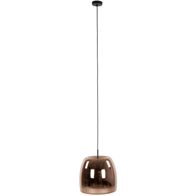 Nest of Nora Hanglamp Nero - Glas bol Ø35 cm E27 - Koper Transparant