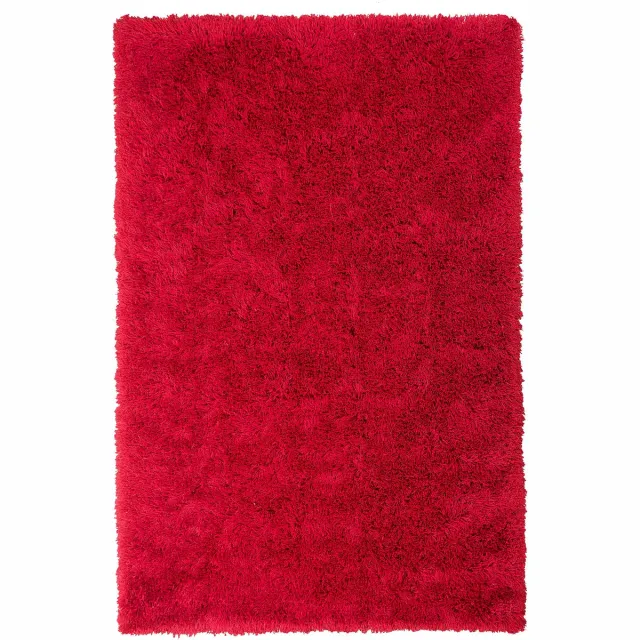 Beliani CIDE - Shaggy vloerkleed - Rood - 140 x 200 cm - Polyester