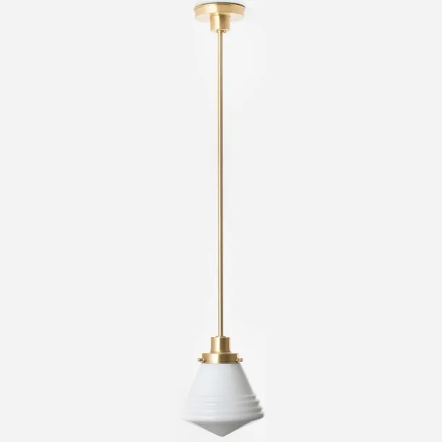 Coloured by Art Hanglamp Luxe School Small 20's Messing - Art Deco Trade