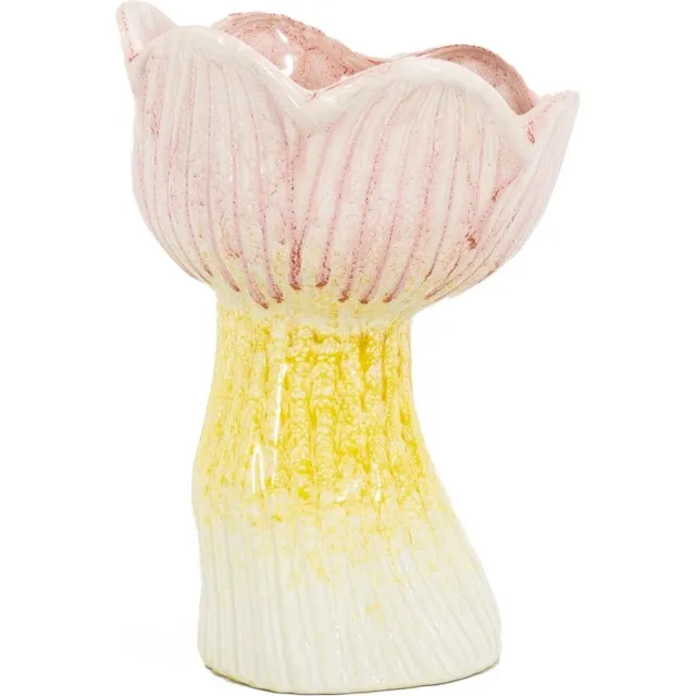 homebound by ky Aardewerk vaas tulp roze | 10x8,5x6,8cm | bloemenvaas keramiek bloem roze Multi