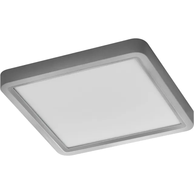 Osram ORBIS Quickfix 195x195mm LED Plafondlamp, 16W, 3000K warm wit, 1200lm, Click-DIM, Zilver, Kunststof/Metaal Zwart