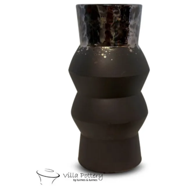 Villa Pottery Vaas - Villa Pottery - Woondecoratie - Keramiek - Decoratie - Sweden 2_2 Metallic Brown Bruin