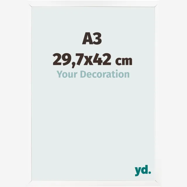 yd. Your Decoration - Fotolijst A3 29,7x42 cm - MDF - Wit Mat - Bologna