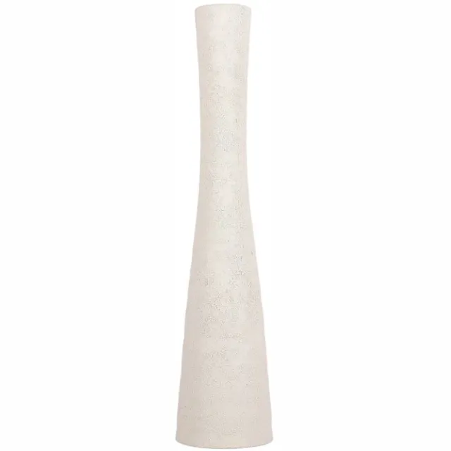 Fameilleur vaas 8xH29cm organisch wit Cone - keramieken decoratieve bloemenvaas, voor bloemen, takken en droogbloemen, woondecoratie voor modern interieur, mooi als cadeau