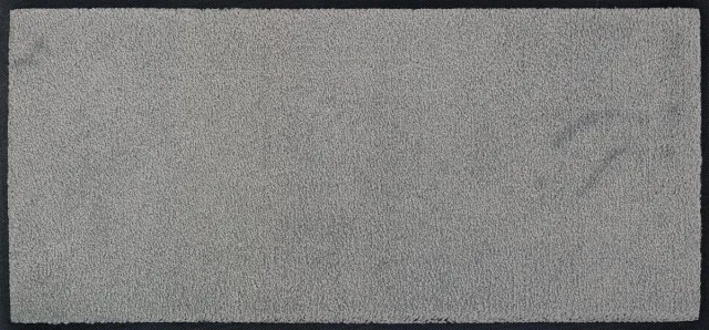 Unyqoos Wasbare grijze deurmat voor binnen en buiten met antislip en geluidsdemping, grijs, 35*75 cm
