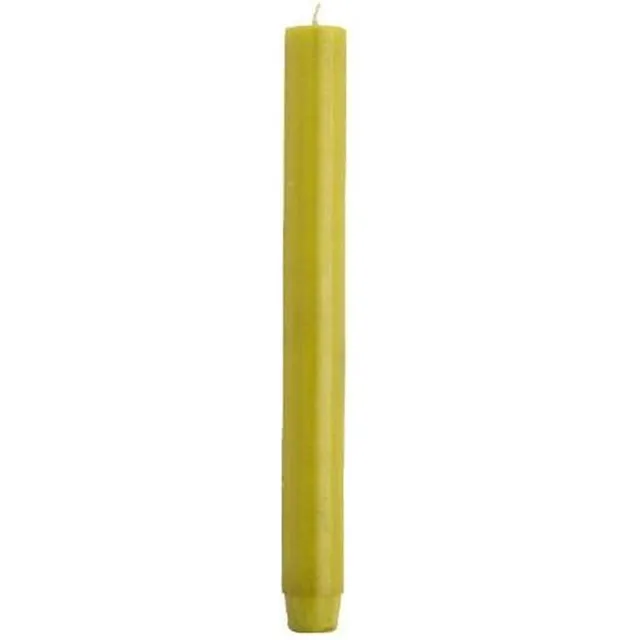 Rustik Lys Dinerkaarsen XL - Pak van 20 Stuks - Oker - 2,6 x 30 cm