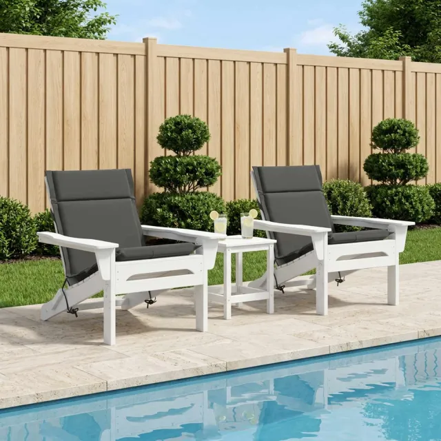 vidaXL Kussen voor lage rugstoelen GEMERT 2 st 100% Polyester anthraciet