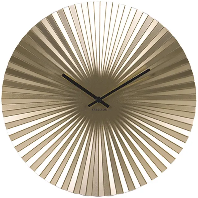 Karlsson Wandklok Sensu - Staal Goud - Ø40cm - Scandinavisch