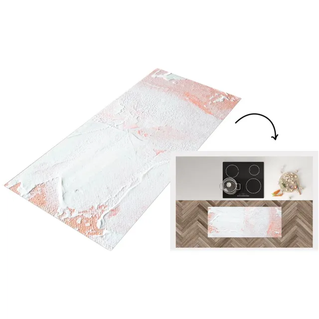 KitchenYeah Keukenloper - Loper keuken - Verf - Abstract - Design - Keukenloper vinyl Multicolor