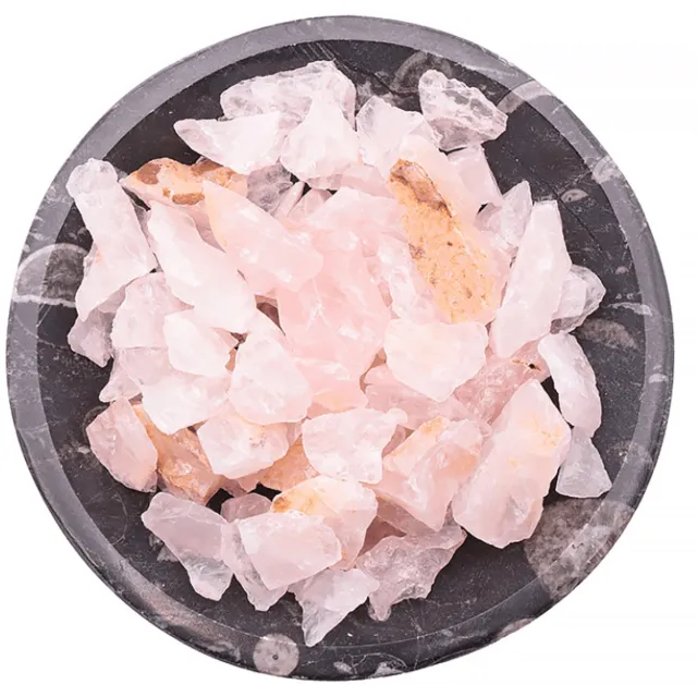 BERK Ruwe Rozenkwarts Stenen Brazilië – 20–50 mm – 200 g Zwart