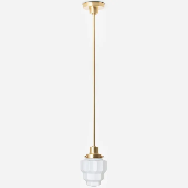 Coloured by Art Hanglamp Empire 20's Messing - Art Deco Trade