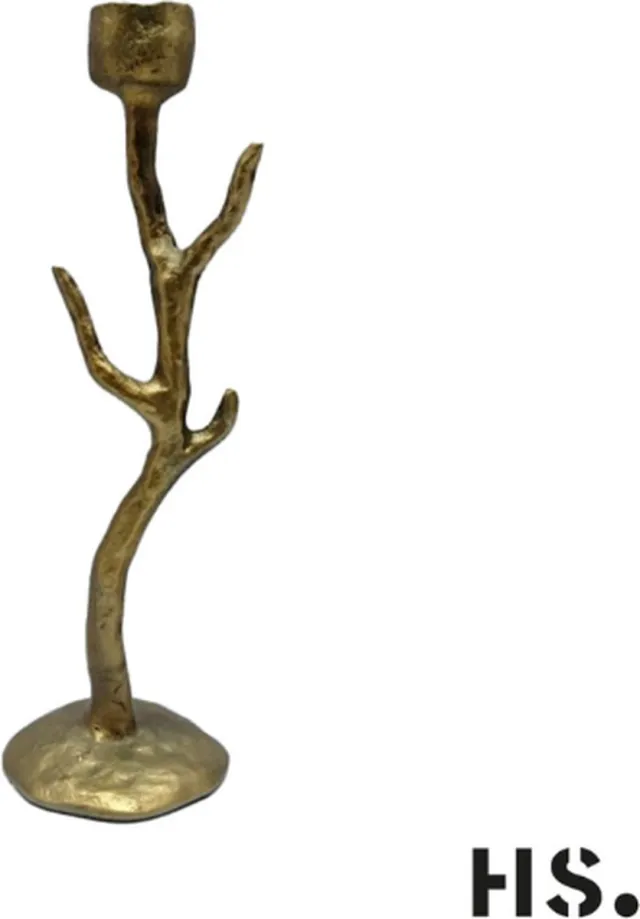 Home Society Kandelaar Branch Gold Medium Goud