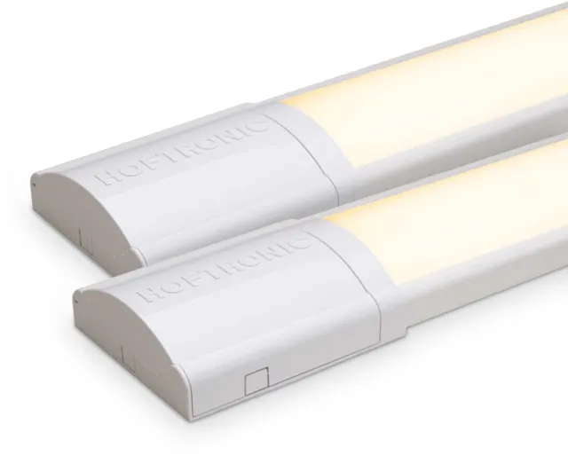 HOFTRONIC Set van 2 LED Batten 150cm – 50W 7000lm – 3000K warm wit – Koppelbaar – Flikkervrij – IP20