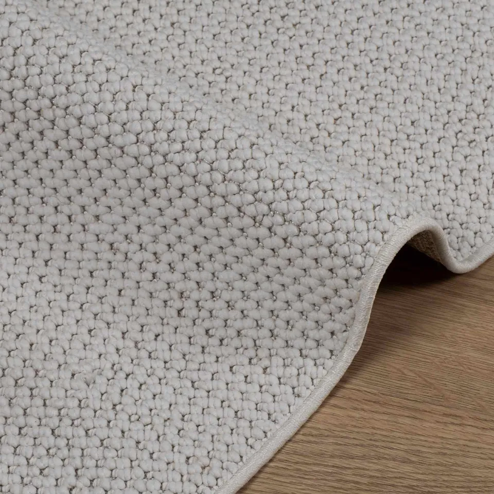vidaXL Binnen kleed LUGO Crèmekleurig 240 x 240 cm Polyester, foto 4