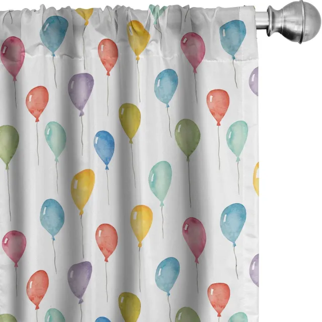 ABAKUHAUS Gordijnpaneelset 2×75×245 cm – Microvezel multicolor Meerkleurig