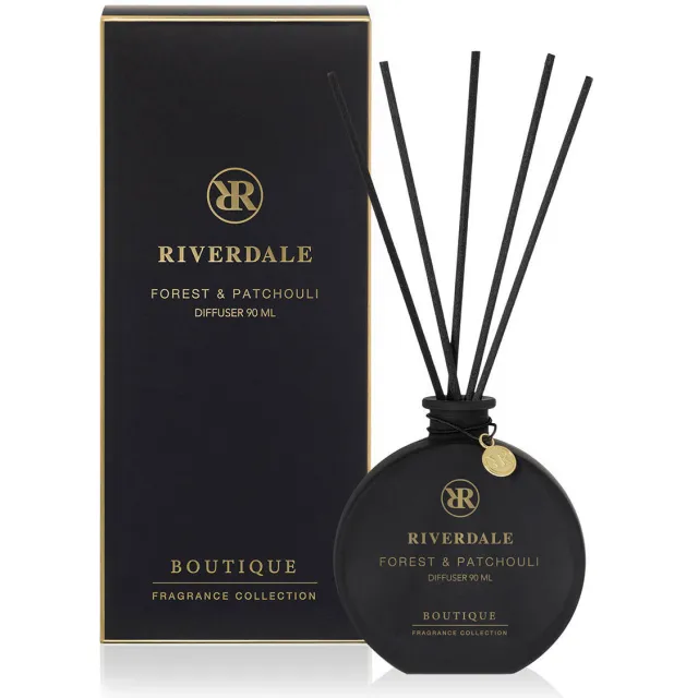 Riverdale geurstokjes Boutique - Forest & Patchouli zwart - 90 ml
