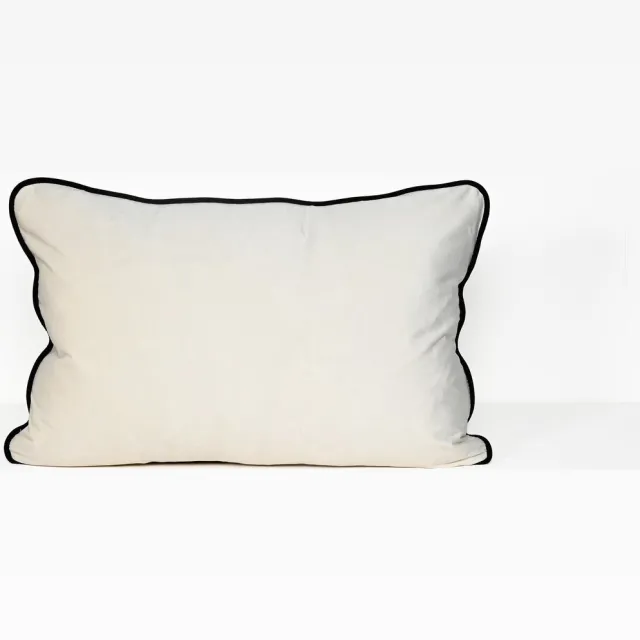 Darcy & Duke Ivory - Velours sierkussen - 40 x 60