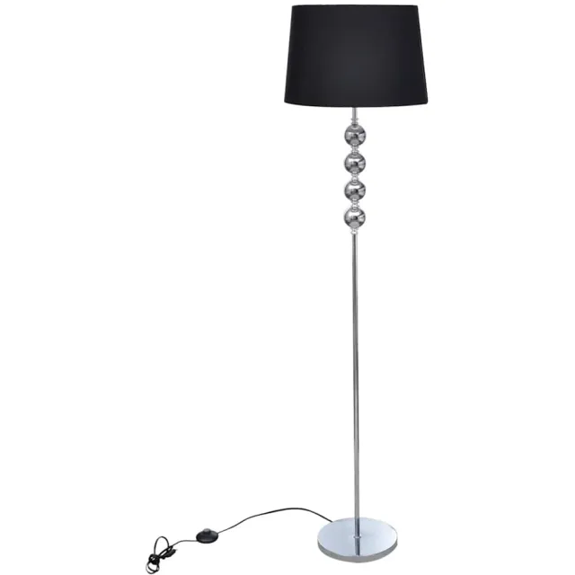 vidaXL Vloerlamp Eleganza zwart