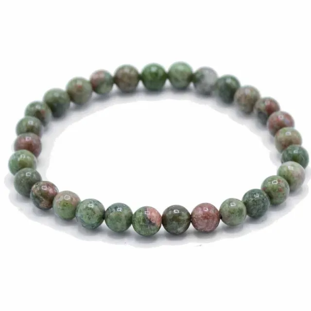 AW Gifts Gemstone Manifestation Bracelet - Green Jasper - Growth multicolor