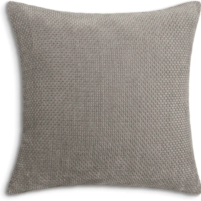 Heckettlane Sierkussen Velours Panama - Taupe Grey - Sierkussens 48x48 cm - 100% Polyester Velours - Inclusief Binnenkussen