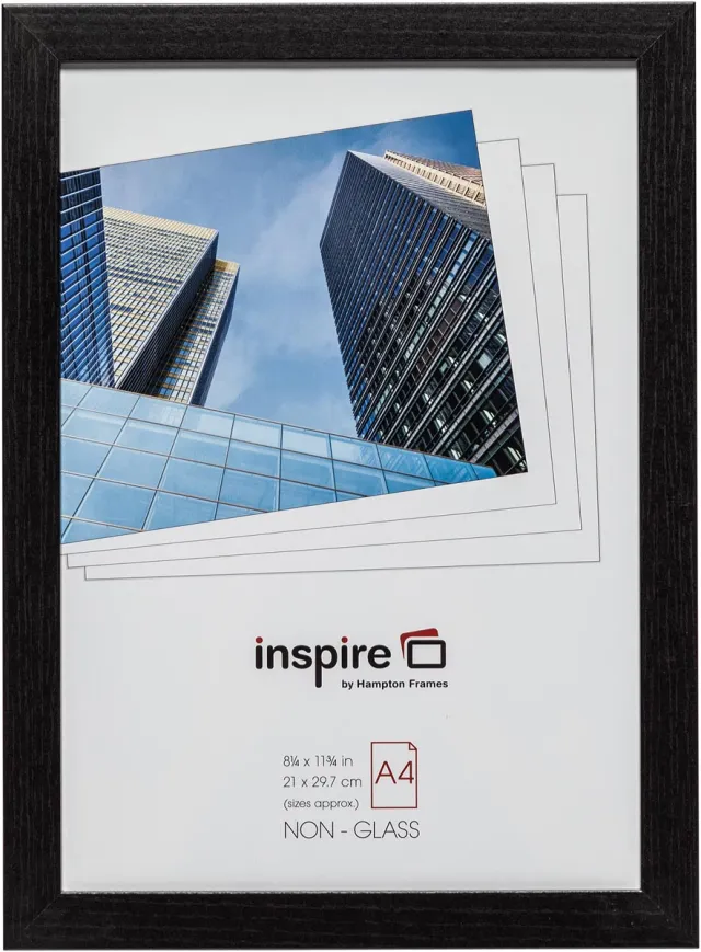 The Photo Album Company Hampton fotokader Oxford, in 2 cm MDF, zwart, A4