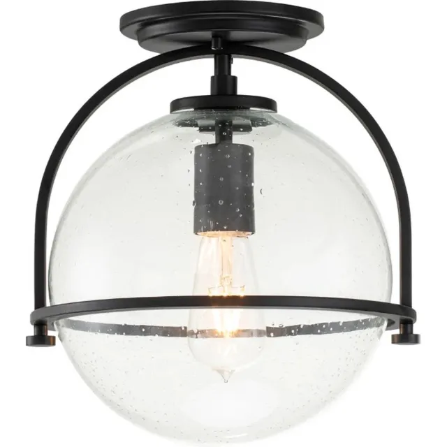 Hinkley LED Plafondlamp Somerset | 1X E27 Max 60W | Dimbaar | Black Geen