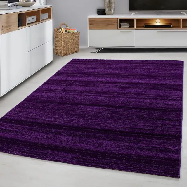 Plus Laagpolig vloerkleed, effen kleur - violet, woonkamerkleed, jute achterkant, afmeting: 160 cm x 230 cm LILA