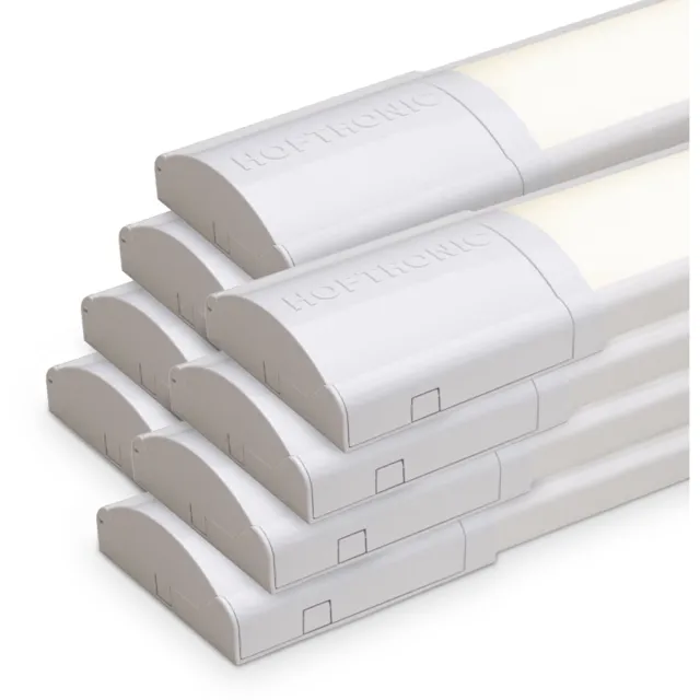 HOFTRONIC Set van 8 LED Batten 120cm – 40W 5600lm – 4000K neutraal wit – Koppelbaar – Flikkervrij – IP20