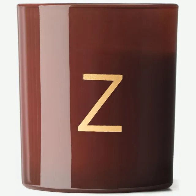 HEMA Kaars in glas ⌀8x9cm letter Z (cognac)