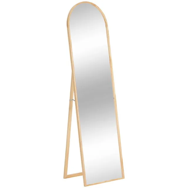 Atmosphera Créateur d'intérieur® Staande spiegel 180x50 cm in boogvorm KIM Beige