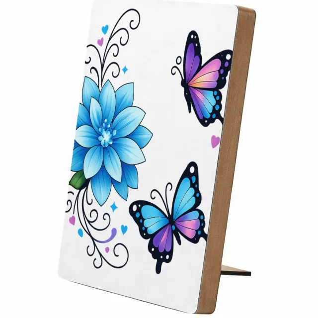 Mr Cadeautjes Glasframe/MDF 12,7 x 17,8 - design Een warme, verticale quote-compositie met zachte botanische | cadeau Wit