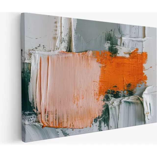 Saammp Muurcirkel Hout - Rood-Oranje Bloemen - Natuur - Abstract - Ø 90 - Wandcirkel - Wanddecoratie Cirkel - Muurdecoratie Woonkamer - Kantoor Decoratie