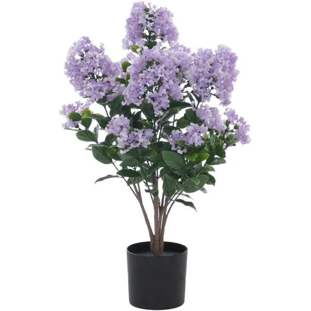 MCW Kunstsering MCW-Q87, decoratieve kunstsering, kunstboom, kunstplant, voor buiten, polyethyleen, 64x35x35 cm ~ paars