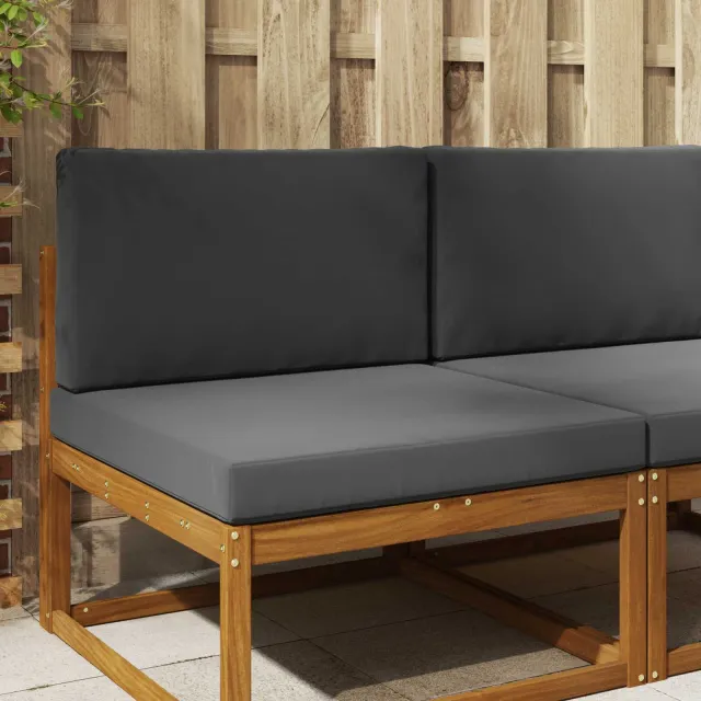 vidaXL Buiten bankkussen Stof Antraciet 80 x 80 cm