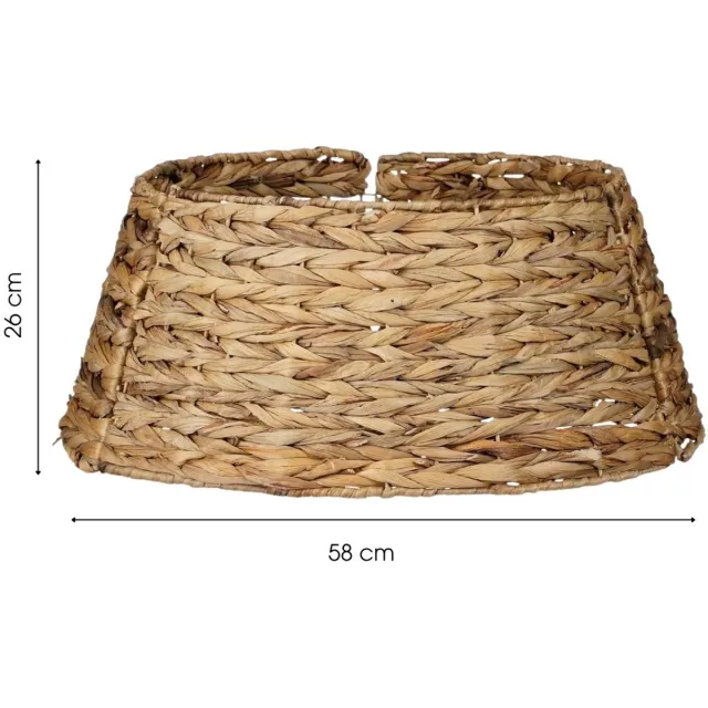 Mica Decorations Kerstboomrok H26 x D58 cm - Kerstboommand - Bruin - Gevlochten Zeegras