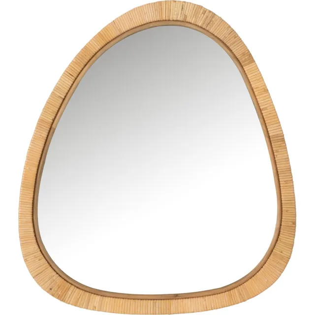 J-Line spiegel Paille - jute/glas - naturel - large - 60 x 66 cm
