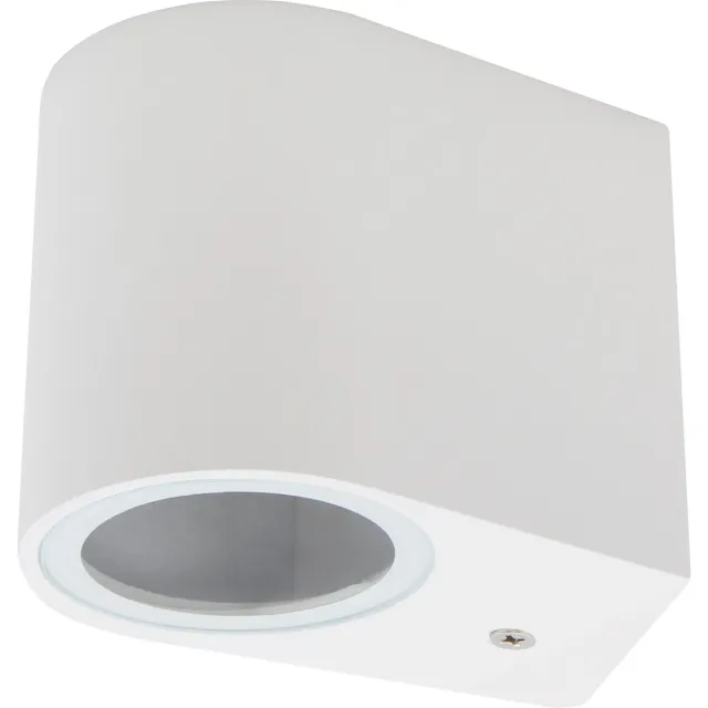 MC-Shine Buitenlamp OVAL-W - Tuinverlichting - Buitenverlichting/Wandlamp buiten met IP44 - Muurlamp 1x GU10 - Wit