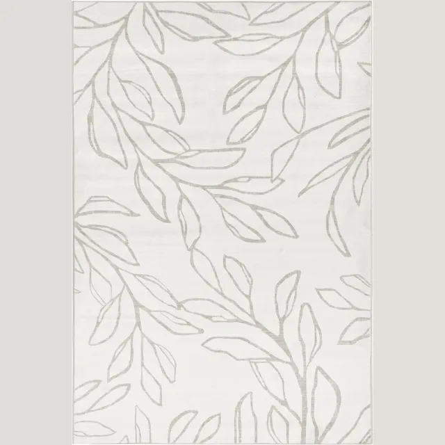 Beliani BISMIL- Vloerkleed - Lichtbeige - 140 x 200 cm - Polyester