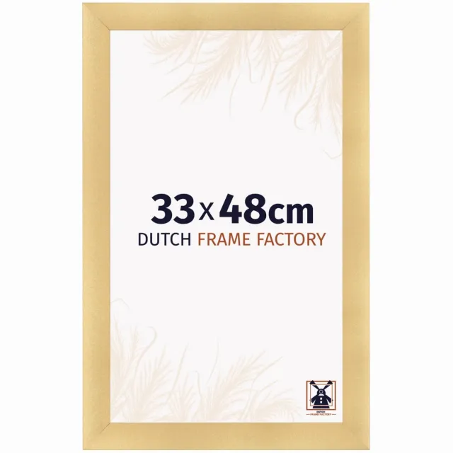 Dutch Frame Factory Fotolijst 33x48 cm - MDF - Goud Mat - Praag