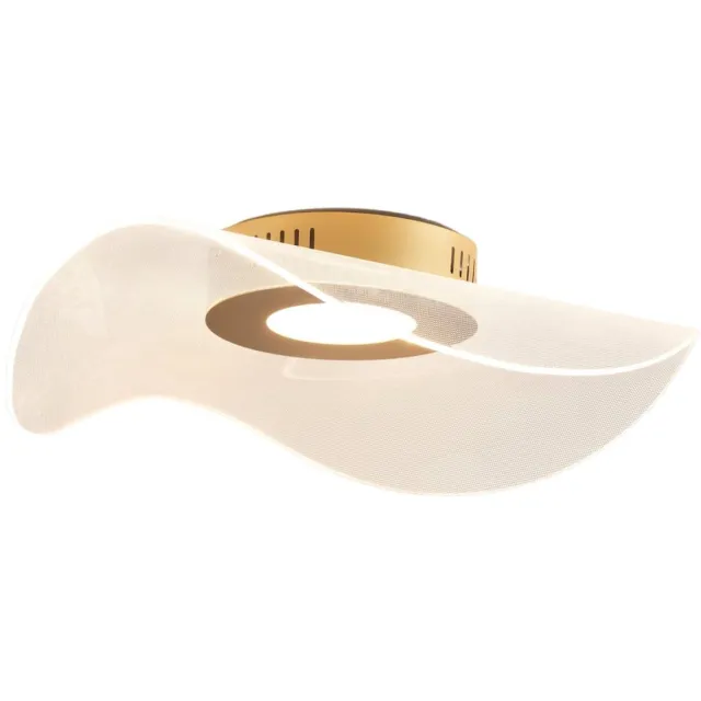 KOSILUM Ondenis - Plafondlamp - Transparant en goud - Aluminium en acryl